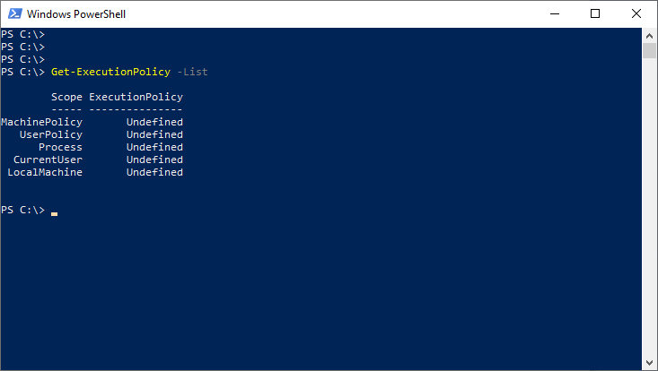 PowerShell Execution Policy