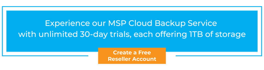 MSP cloud backup 30 day trial