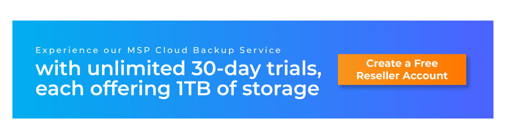 MSP cloud backup trial